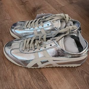 Onitsuka Tiger MEXICO 66 THL7C2 9399 Silver Off White Shoes